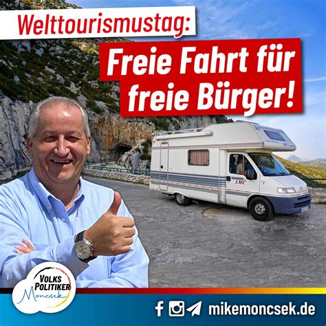 Welttourismustag Freie Fahrt für freie Bürger Mike Moncsek