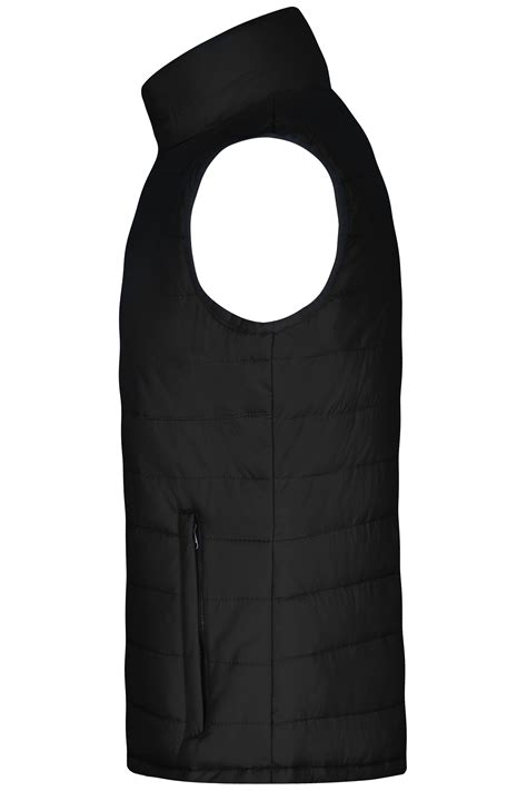 Men Mens Padded Vest Black Daiber