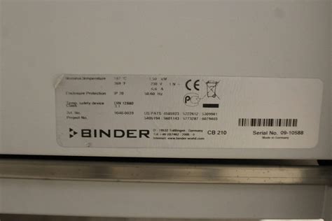 Binder Cb Co Incubator Labmakelaar Benelux