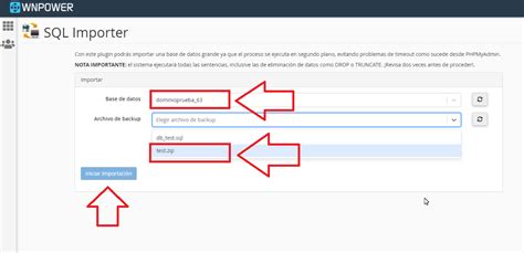 Cómo importar una base de datos MySQL en cPanel WNPower Blog