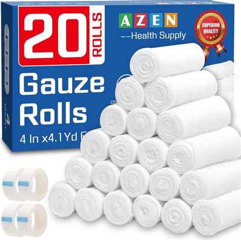 Amazon Azen Pack Gauze Rolls Bandages In X Yards