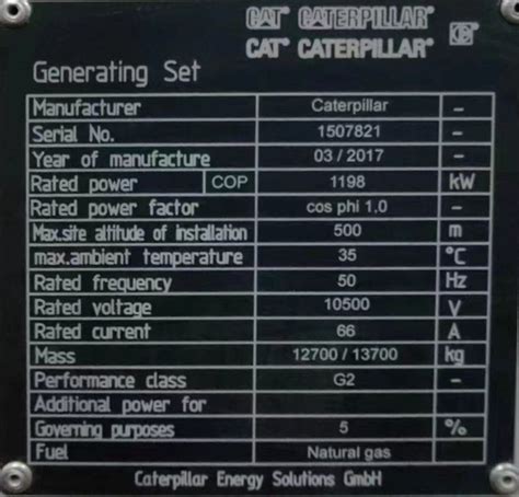 Caterpillar Gas Generator