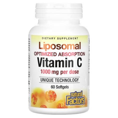 Natural Factors Liposomal Vitamin C Mg Softgels Mg Per