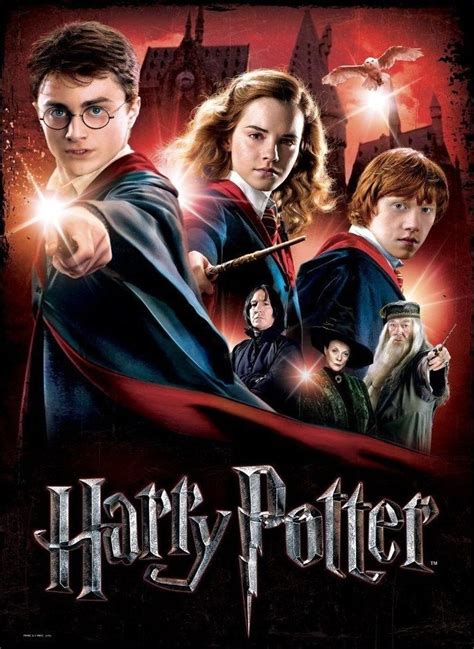 The Poster For Harry Potter Is Shown In Front Of An Image Of Hermi And