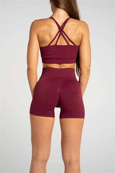 Spodenki Push Up Merlot Gym Glamour