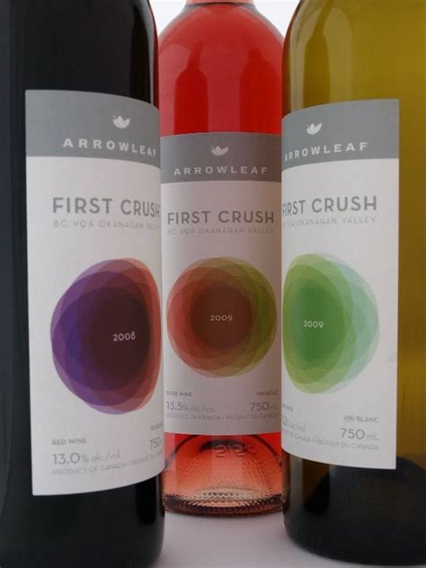 First Crush Wine Label By Arrowleaf Cellars Okanagan Valley British