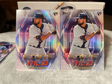 Topps Series Riley Greene Stars Of Mlb Chrome Rc Smlbc