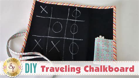 Diy Traveling Chalkboard A Shabby Fabrics Craft Sewing Tutorial Youtube