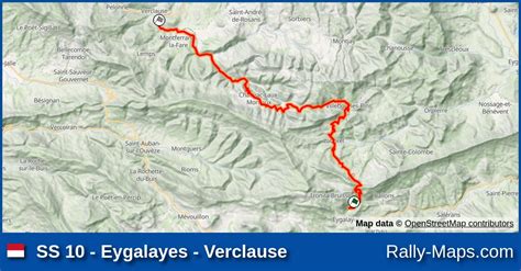 Karte WP 10 Eygalayes Verclause Rallye Monte Carlo Historique