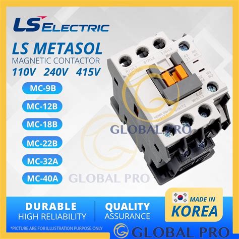 LS ELECTRIC Metasol Magnetic Contactor AC110V AC240V AC415V MC 9b