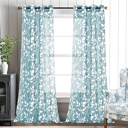 Amazon Xtmyi Light Dusty Blue Curtains Inch Length Panels For