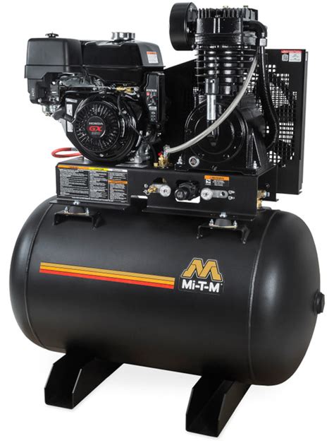 Mi T M Abs 14m 30h Gasoline Air Compressors 30 Gallon Two Stage Gasoline