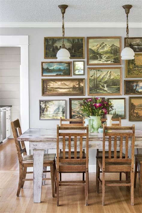 60 Chic Gallery Wall Ideas For Dining Rooms Digsdigs