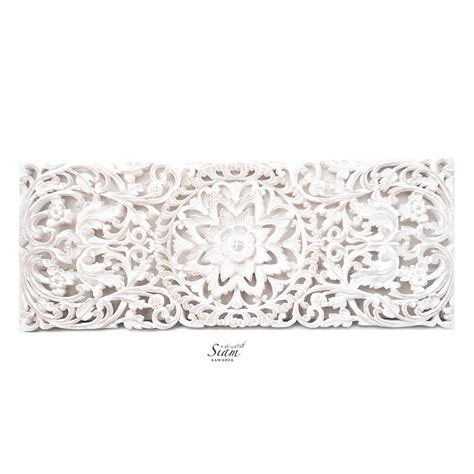 Carved Wall Decor White Wall Design Ideas