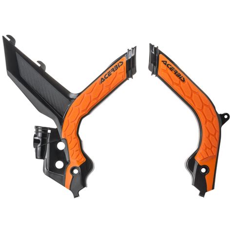 Acerbis Frame Guard X Grip KTM EXC EXC F 20 Black Orange Maciag Offroad