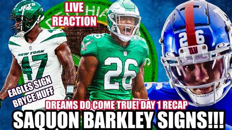 AMAZING Eagles SIGN Saquon Barkley SIGN Bryce Huff SIGN Zack Baun