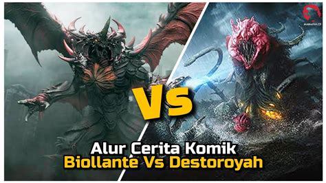 ALUR CERITA KOMIK GODZILLA RIVALS BIOLLANTE VS DESTOROYAH YouTube