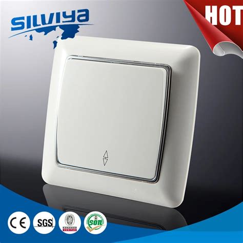 Gang Two Way Electrical Push Button Wall Switch China One Gang