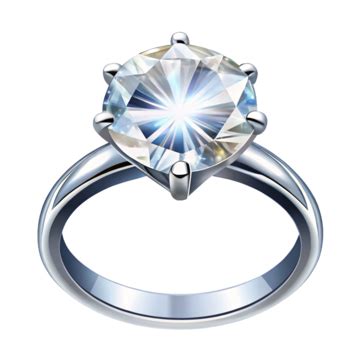 Diamond Engagement Ring Clip Art Shiny Jewelry Illustration Diamond