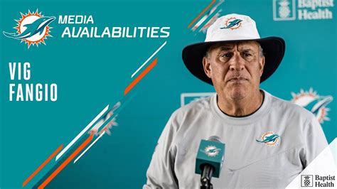 Defensive Coordinator Vic Fangio Meets With The Media Miami Dolphins