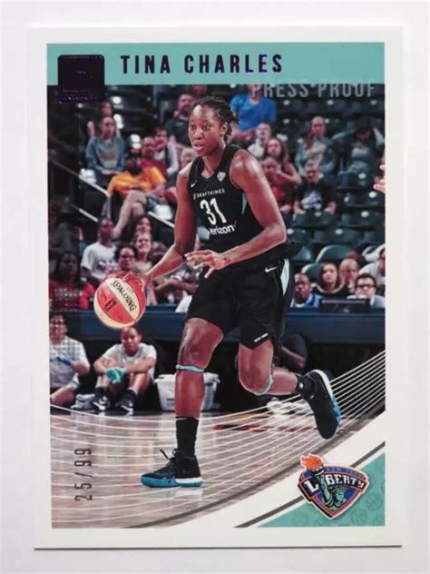 Panini Donruss Wnba Tina Charles Preuve Presse Carte Violette