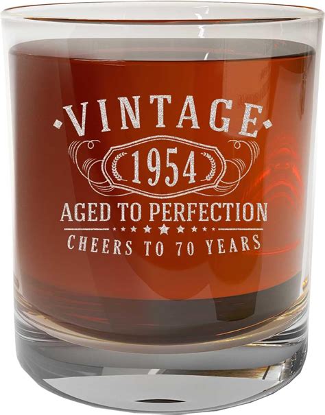 Amazon Vintage Etched Whiskey Glass Th Birthday Gifts