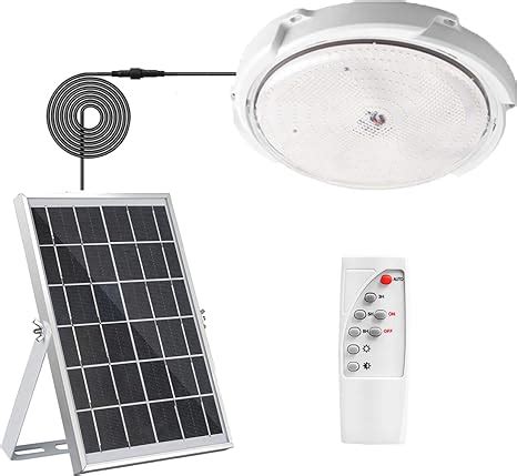 Solar Ceiling Light Indoor Outdoor Solar Light With Remote Control 125