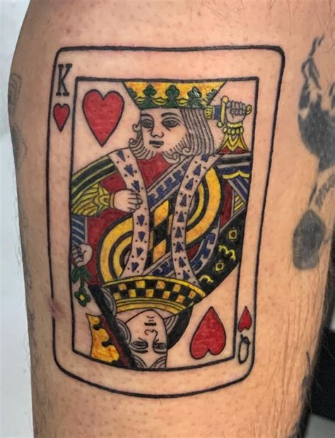 King And Queen Card Tattoos