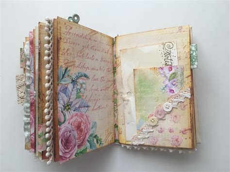 Shabby Chic Junk Journal Art Journal Cover Diy Journal Journal Gift