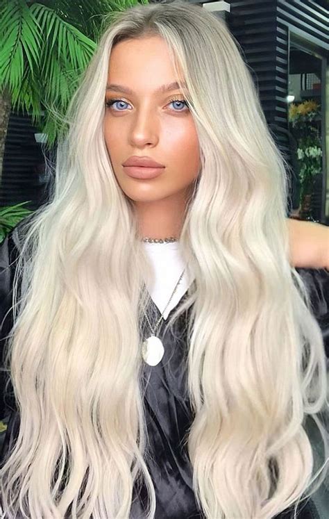 Trendy Hair Colour Ideas Hairstyles Pearl Blonde Balayage