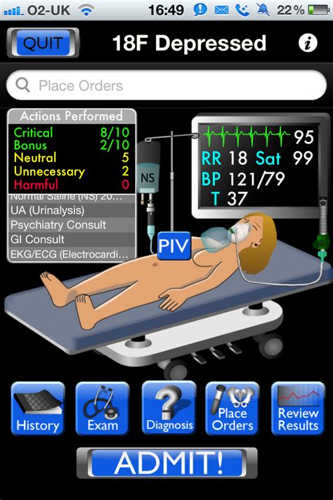 Resuscitation Is An Engaging Interactive Patient Simulation Resus Game App