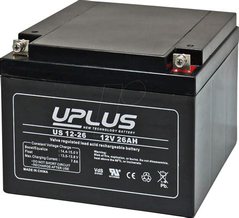 Up Us T Lead Acid Battery V Ah Standby Vds At Reichelt