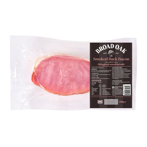 Smoked Back Bacon 200g Broad Oak Farm