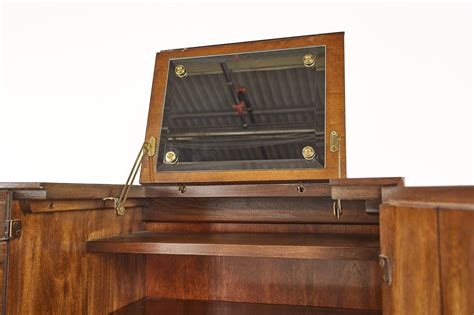 Hickory Manufacturing Mid Century Brass And Walnut Lingerie Chest At