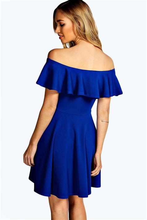 Aria Frill Off Shoulder Skater Dress Alternative Image Going Out