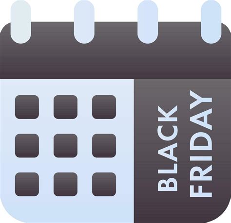 Black Friday Calendar Icon In Grey And Blue Color 25097435 Vector Art