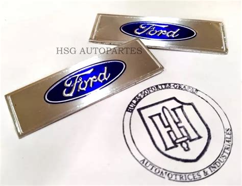 Emblemas Ford Pisa Alfombra Original Maverick Mustang Azul Env O Gratis