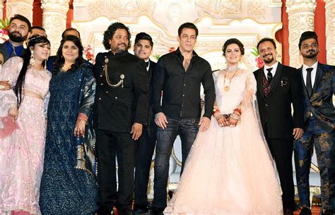 Photo Gallery: Salman Khan attends the wedding of his makeup artist's ...