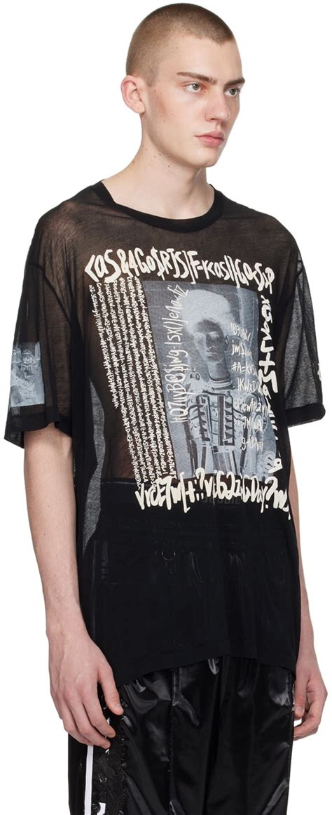 Doublet Black Semi Sheer T Shirt Doublet