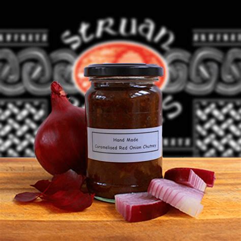 Caramelised Red Onion Chutney 300g For Sale At Struan Apiaries Buy Online