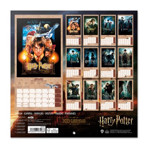 Comprar Calendario Pared Harry Potter Online