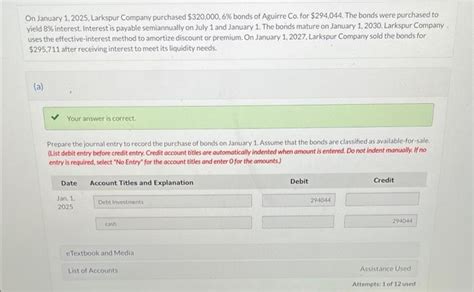 Solved On January 1 2025 Larkspur Company Purchased Chegg