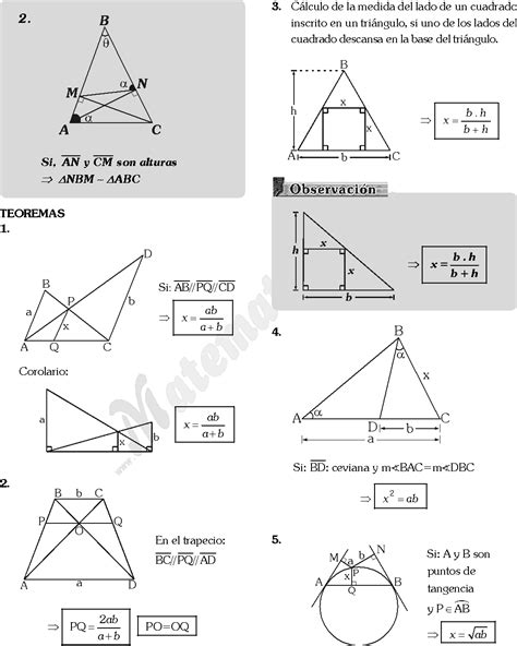 Semejanza De TriÁngulos Ejercicios Resueltos Pdf