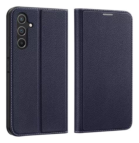 Funda De Piel Tipo Cartera Con Tapa Para Samsung Galaxy A54 Color Blue