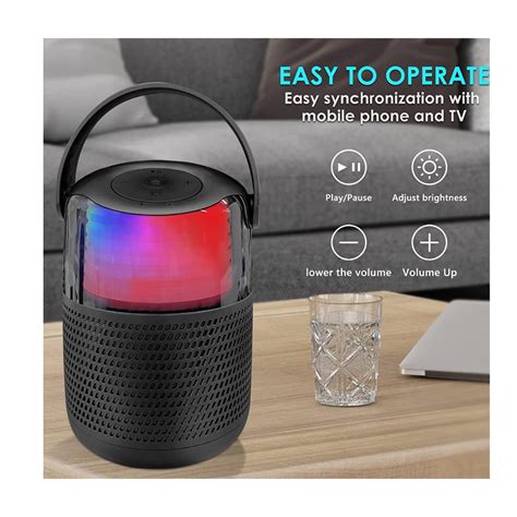 Ripley Parlante Bluetooth Portatil Microfono Inalambrico Karaoke Luces