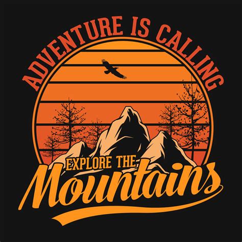 la aventura está llamando explorar las montañas camiseta salvaje