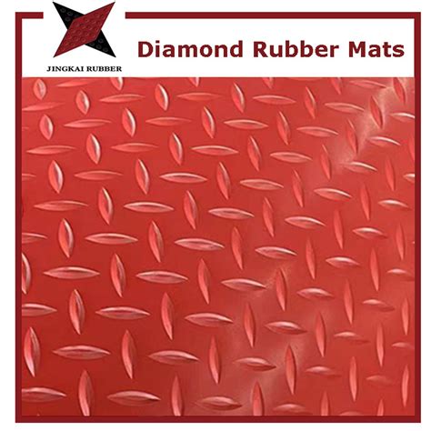 Mm Thickness Sbr Willow Leaf Rubber Flooring Diamond Rubber Mats For