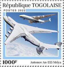 Stamp Antonov An Mriya Togo Biggest Planes Col Tg