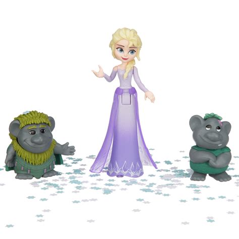 Disney Frozen Elsa Small Doll With Troll Figures Inspired By The Frozen 2 Movie