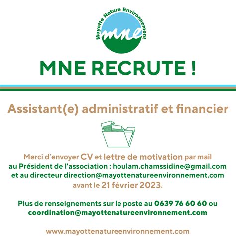 On Recrute Mayotte Nature Environnement